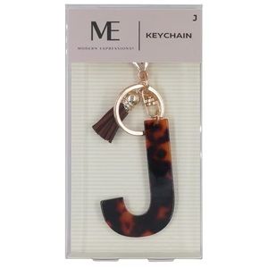 NWT Modern Expressions
Monogram Keychain, J
